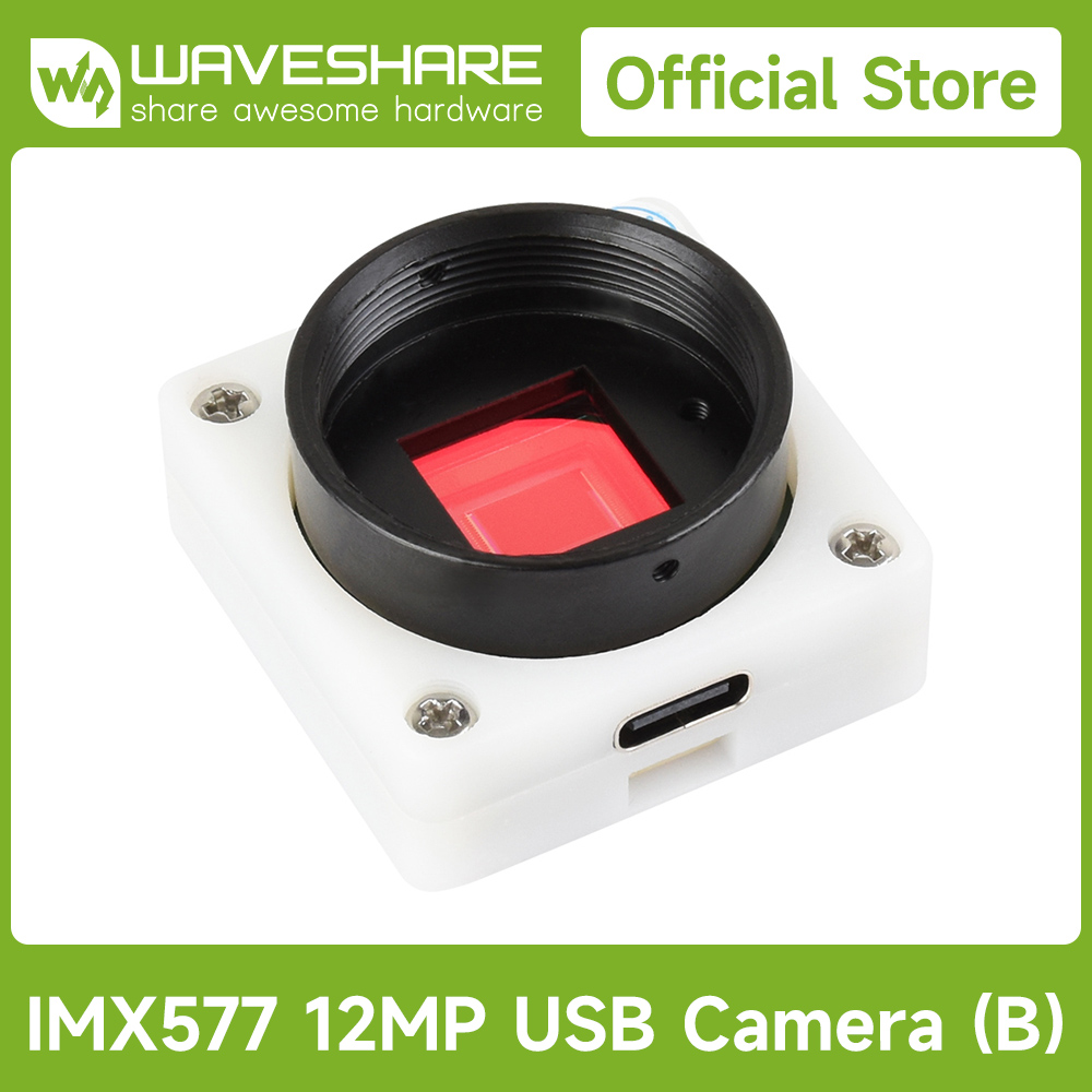 Raspberry Pi Global Shutter Camera Imx296 - Waveshare IMX577 12MP USB Camera (B),
