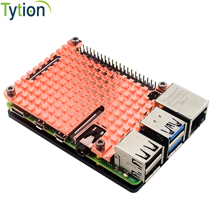 Raspberry Pi 4B Pure Copper He - Pi 4 Case ulasan dan harga