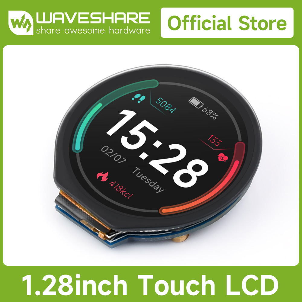 Waveshare 1.28inch Round LCD D - Pi Display ulasan dan harga