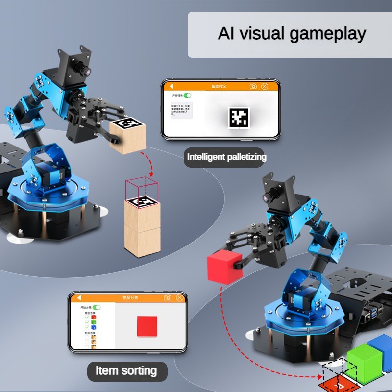 6 Dof Robot Arm with Servo Cla - Raspberry Pi Kit ulasan dan harga