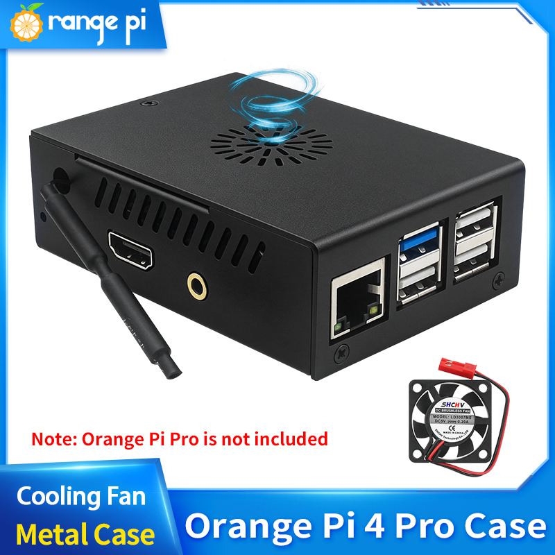 Orange Pi 4 Pro Metal Case Bla - Pi Cooler ulasan dan harga