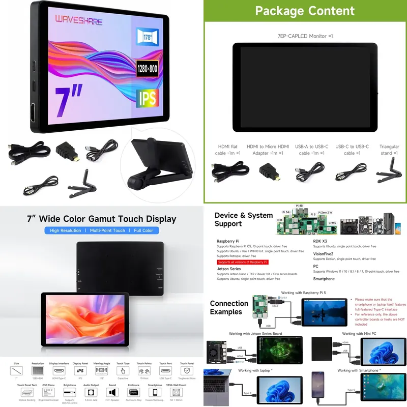 for Aismartlink Waveshare 7 In - Pi Zero ulasan dan harga