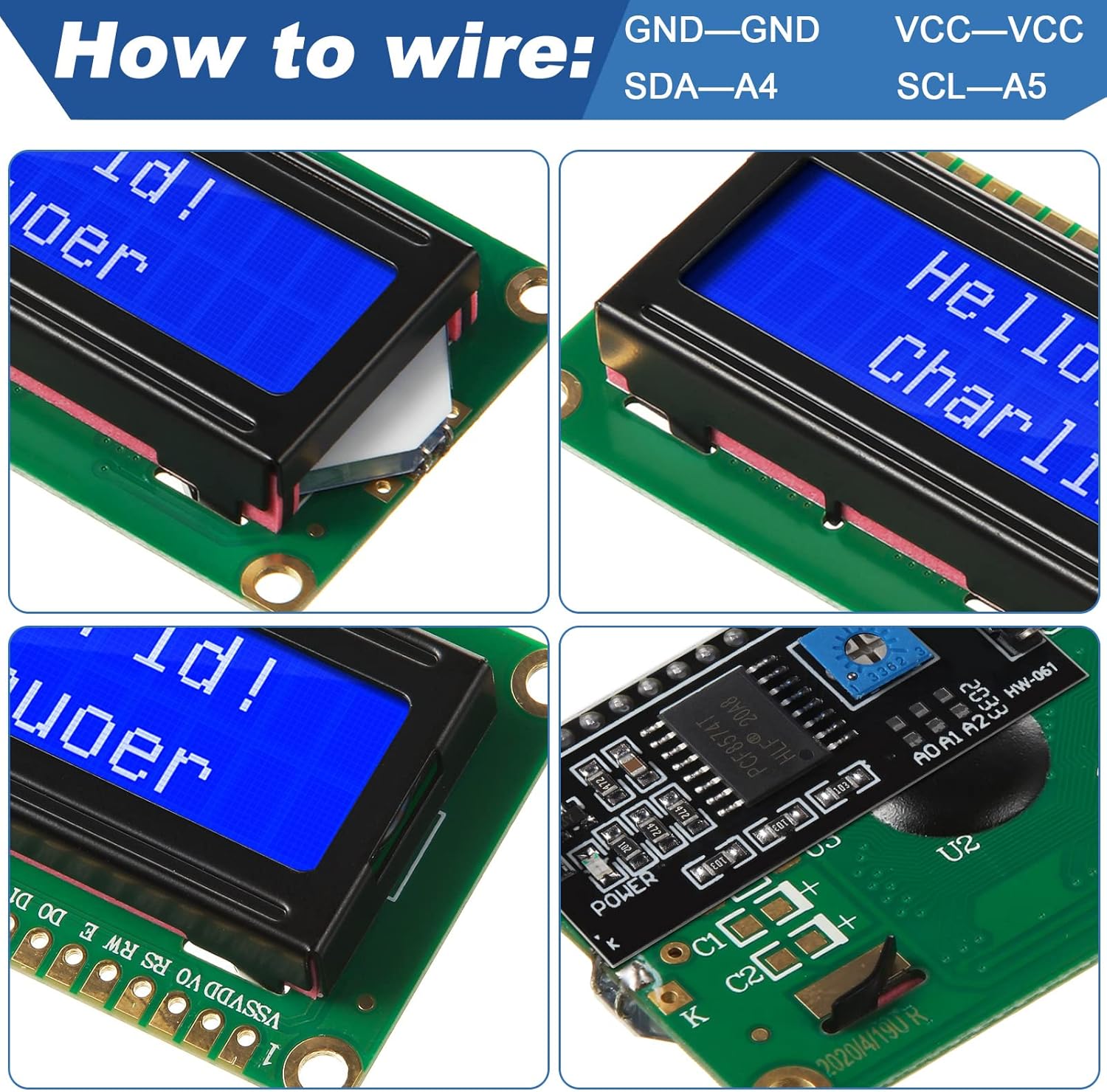 1Set 1602 LCD 20*4 Blue Screen - Raspberry Pi 4 ulasan dan harga