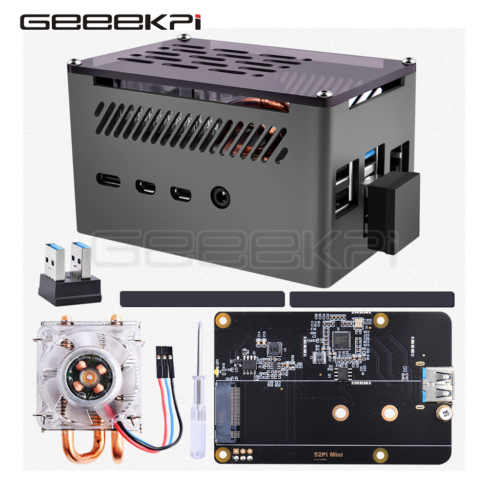 GeeekPi  Aluminum Brick Case B - Pi 4 Case ulasan dan harga